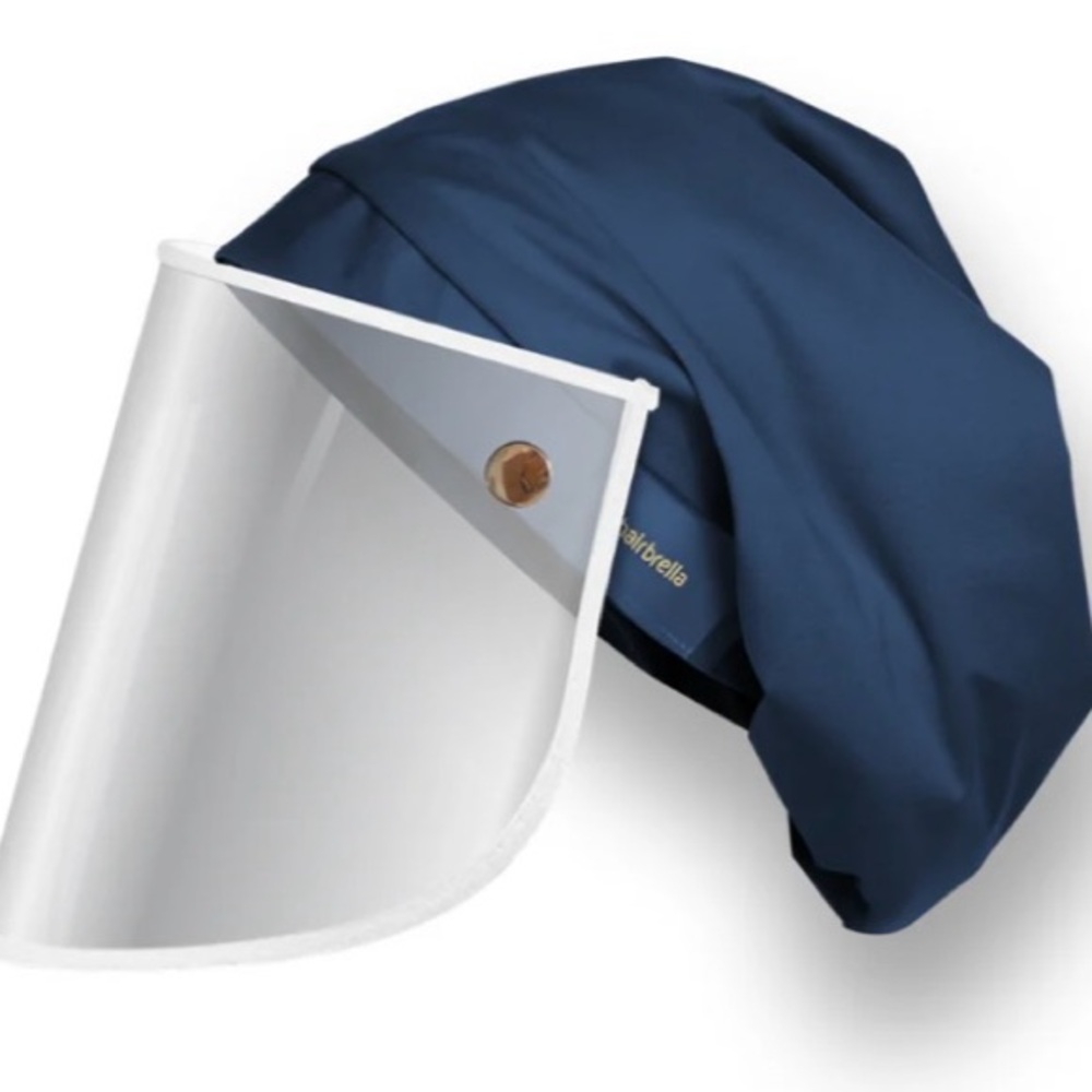 New Hairbrella Pro
Rain Hat & Face Shield black gray blue & red - Picture 6 of 11